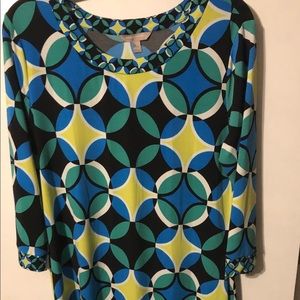 Retro fun pattern tunic dress